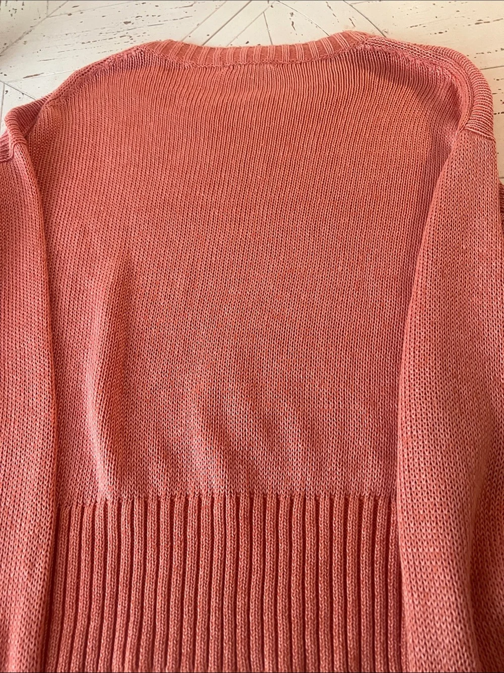 J. Crew Coral Pink Crewneck Sweater